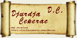 Đurđa Čeperac vizit kartica